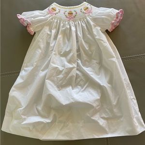 Smocked Auctions toddler girl Easter dress